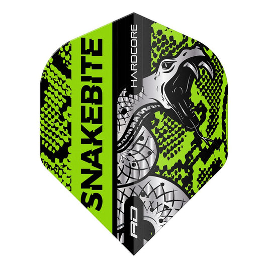 Hardcore Snakebite Coiled Snake Dart Flights - Green