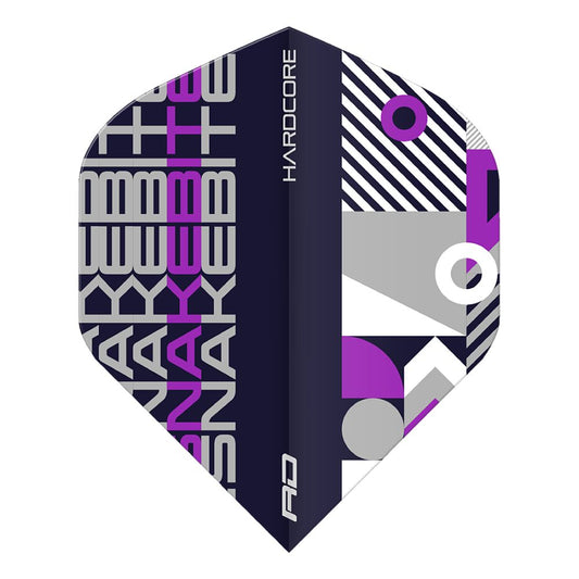 Hardcore Snakebite Stack Standard Dart Flights - purple