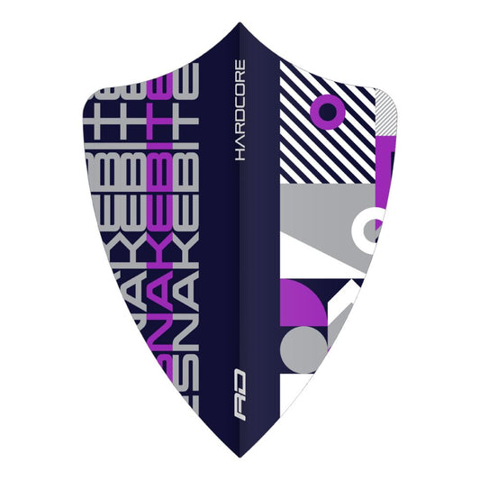 Hardcore Snakebite Stack Freestyle Dart Flights - purple