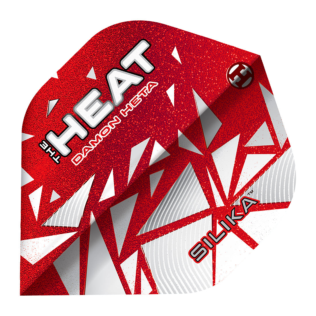 Harrows Silika Damon Heta Series 4 No6 Shape Dart Flights – silica-coated flights offering durability and precision for pro-level performance