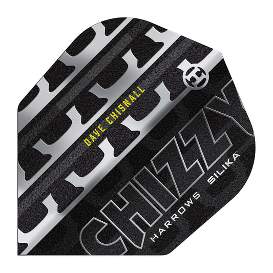 Harrows Silika Dave Chisnall Series 4 No6 Shape Dart Flights – silica-infused flights for reliable grip and long-lasting performance