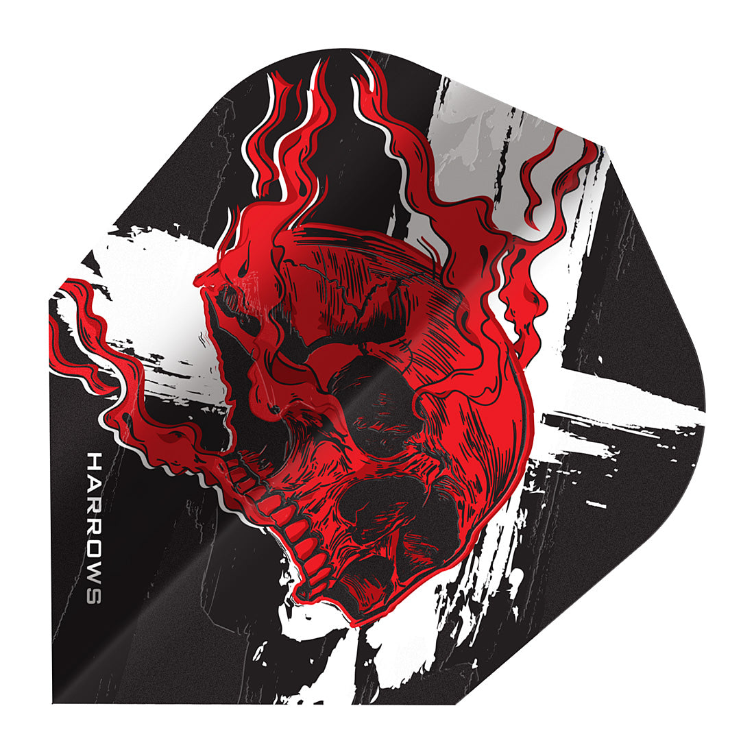 Harrows Prime Heavy Metal No6 Shape Dart Flights – durable flights offering consistent balance and bold metallic design