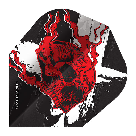 Harrows Prime Heavy Metal No6 Shape Dart Flights – durable flights offering consistent balance and bold metallic design