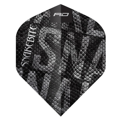 Red Dragon Peter Wright Black Mamba No2 dart flights with Snakebite design and durable construction | Deadeye Darts