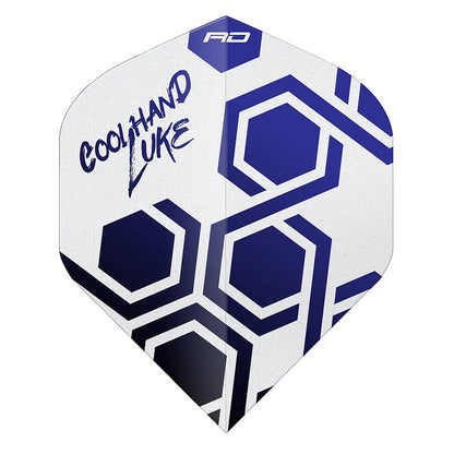 Red Dragon Luke Humphries Blue TX5 No2 dart flights designed for consistent and stable dart flight | Deadeye Darts