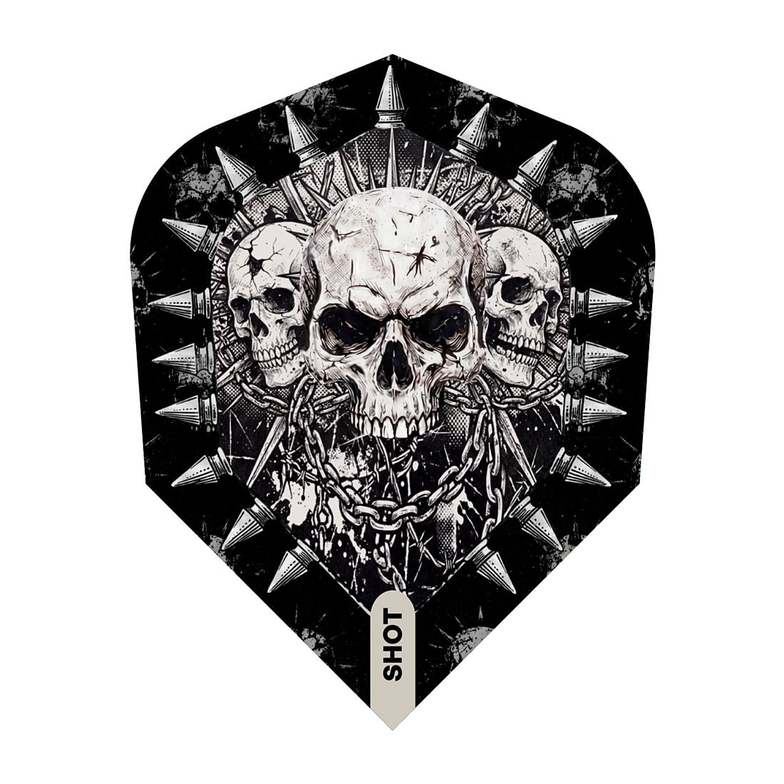 Shot Gnarly Skulls No6 Shape Dart Flights