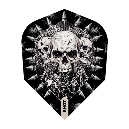 Shot Gnarly Skulls No6 Shape Dart Flights