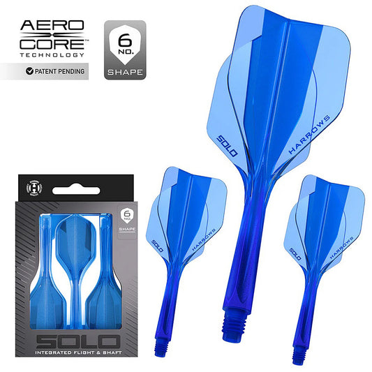 Harrows Solo No6 Integrated Flights & Shafts