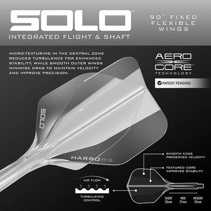 Harrows Solo No6 Integrated Flights & Shafts