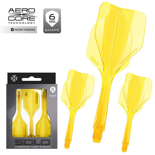 Harrows Solo No6 Integrated Flights & Shafts