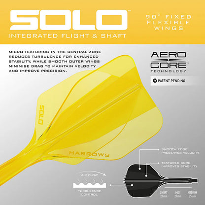 Harrows Solo No6 Integrated Flights & Shafts