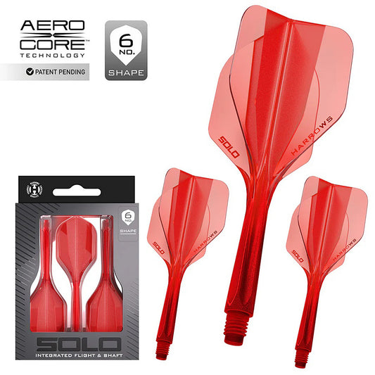 Harrows Solo No6 Integrated Flights & Shafts