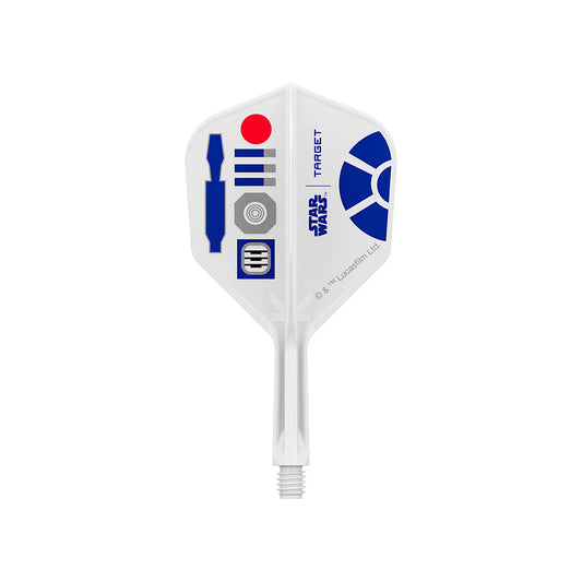 Dart with Star Wars design featuring R2-D2 on a white background