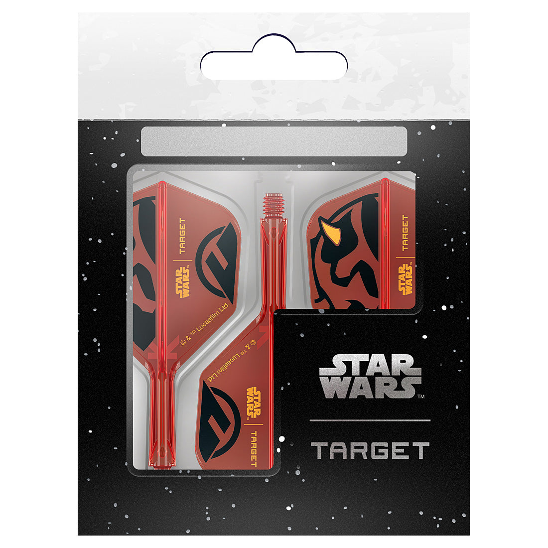 Star Wars Target darts packaging with red and black design on a white background