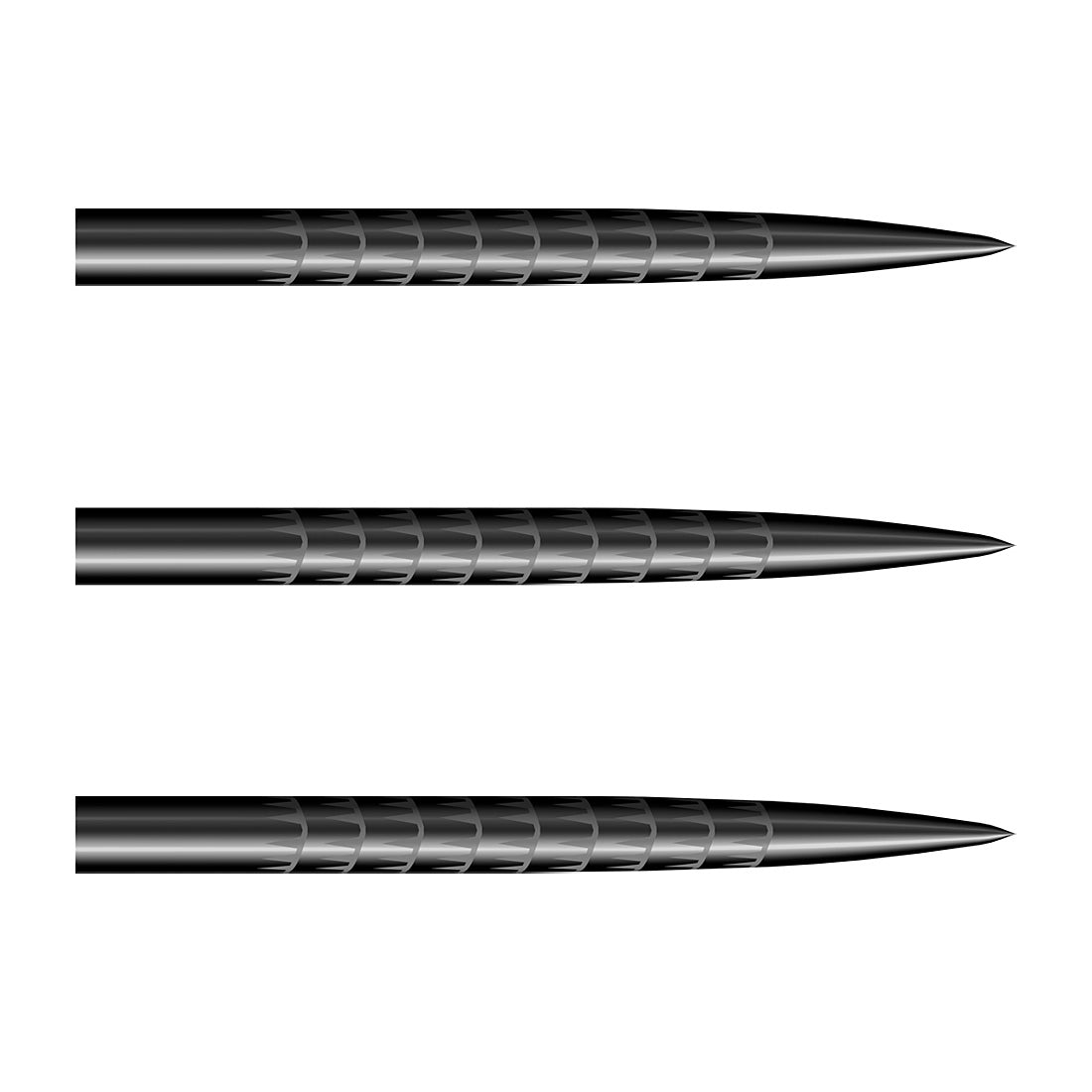 Shot Badlands Tracks Black Steel Tip Points – secure-grip replacement points for professional steel tip darts