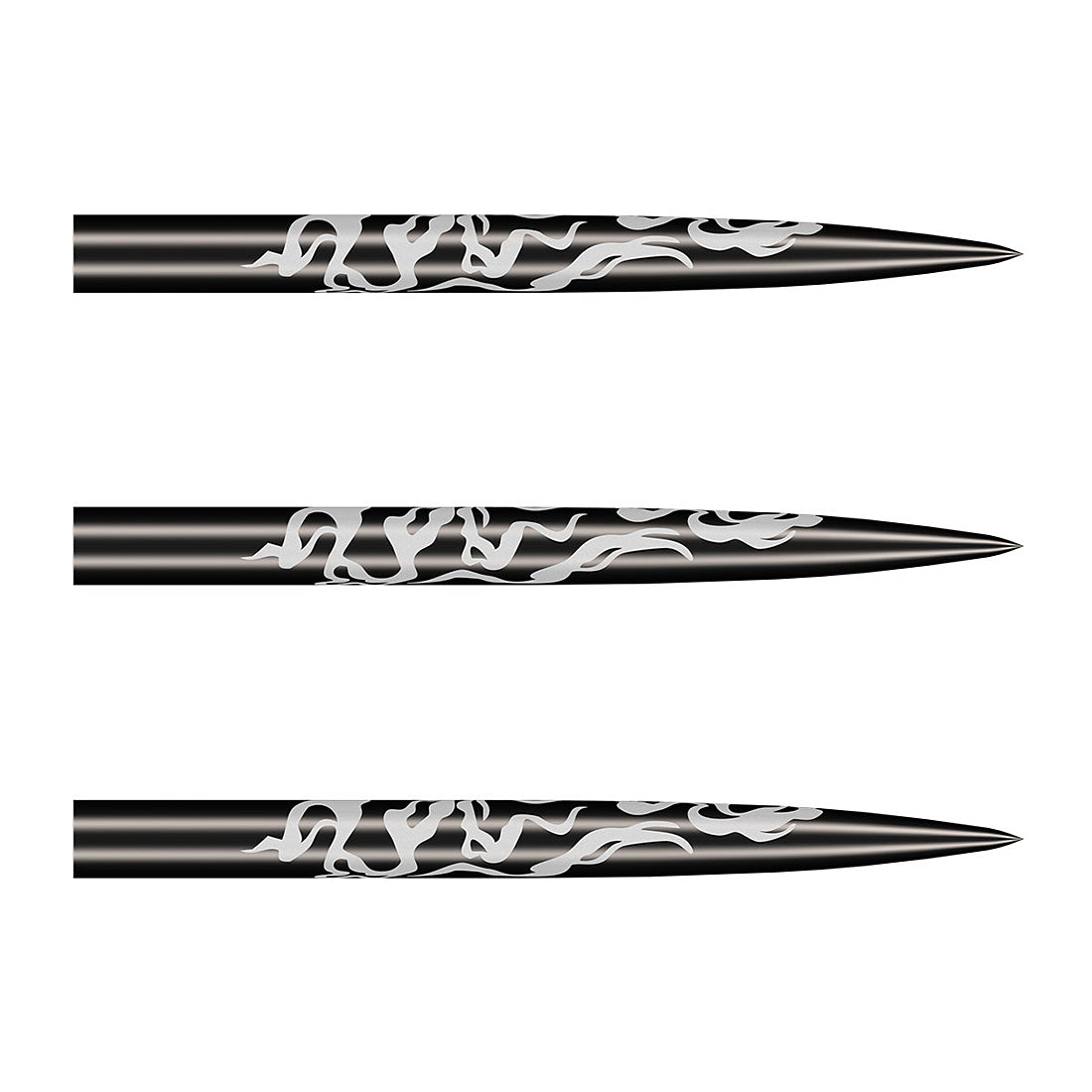 Shot Alchemy black steel tip dart points designed for grip and durability | Deadeye Darts
