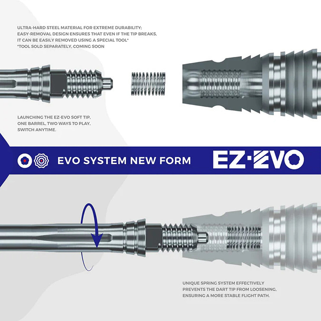 CALIBURN EZ EVO Anti-Loosening Springs - 30pcs per bag