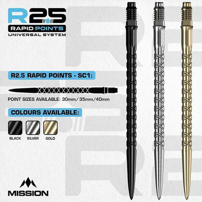 Mission R2.5 Rapid Dart Points - SC1