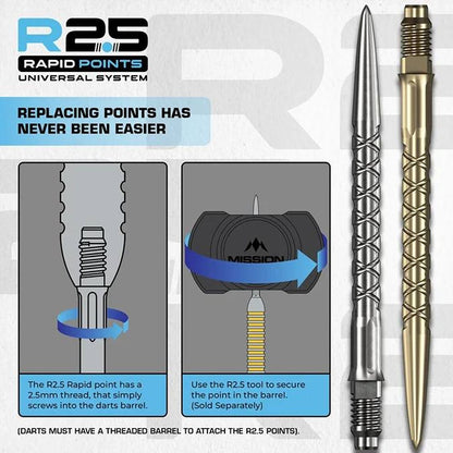 Mission R2.5 Rapid Dart Points - SC1