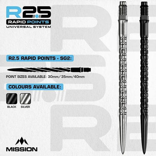 Mission R2.5 Rapid Dart Points - SG2