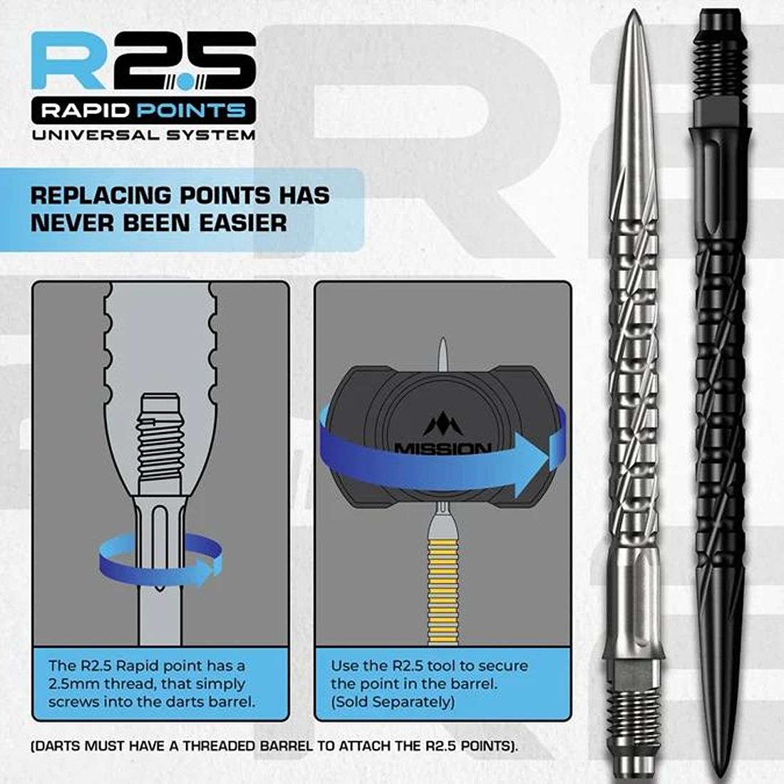 Mission R2.5 Rapid Dart Points - SG2