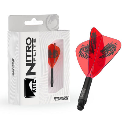 Red Dragon Nitro Flite Jonny Clayton Kite Shape Integrated Flights & Shafts