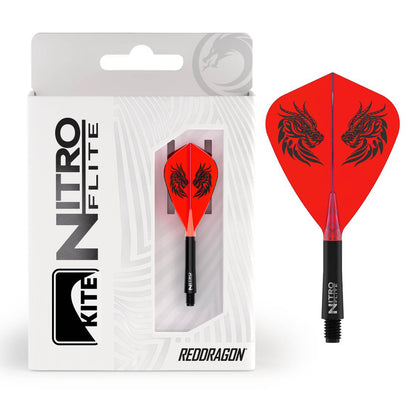 Red Dragon Nitro Flite Jonny Clayton Kite Shape Integrated Flights & Shafts