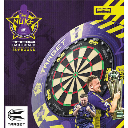Luke Littler World Champion Edition Tor Dartboard & Surround Bundle