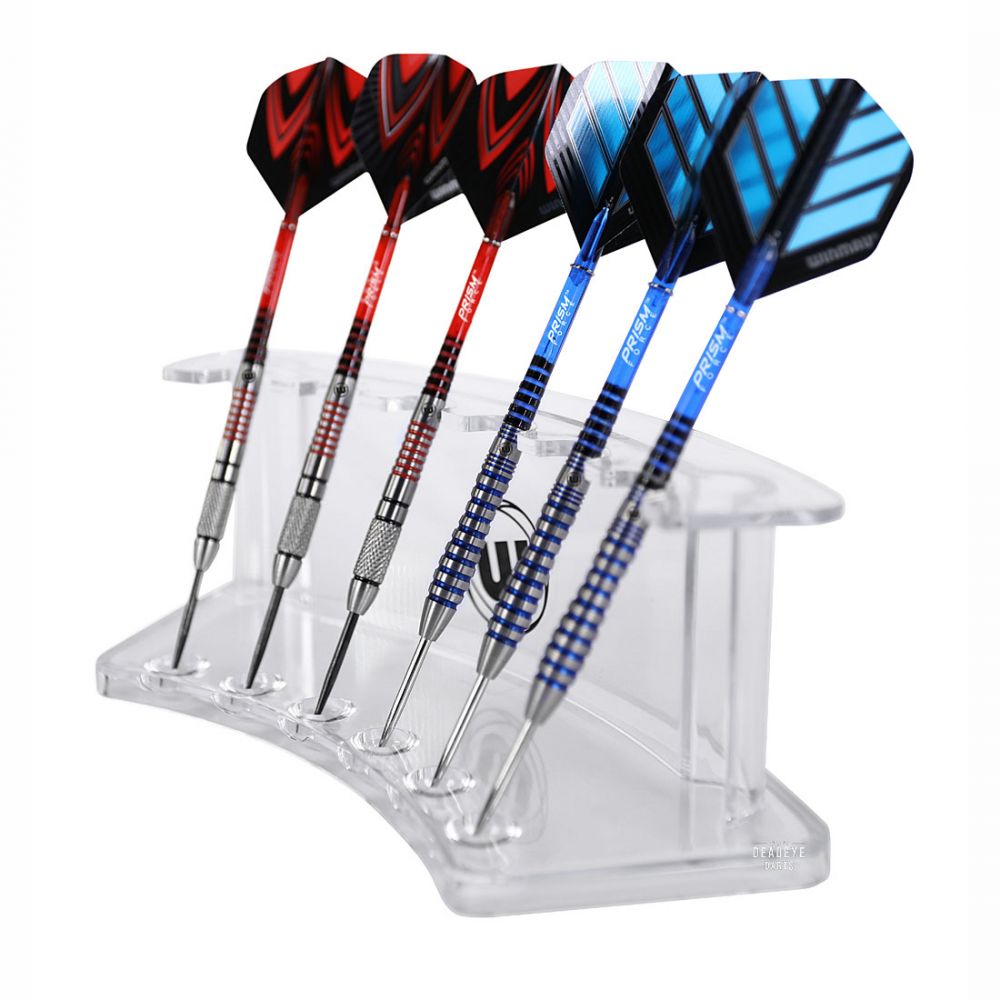 Porte-fléchettes En Acrylique Transparent - Support Pour 6 Fléchettes - Marque Mission - Pour Affichage Ou Rangement