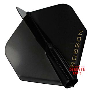 Robson Plus Dart Flights - Standard - Black