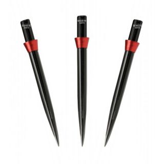 Red Dragon Specialist Dart Points - Black Standard 32mm with Red Tridents