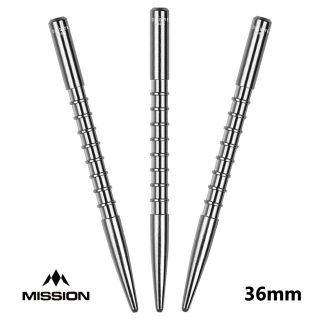 Mission Probe V1 Dart Points - Precision Engineered - Silver - 36mm