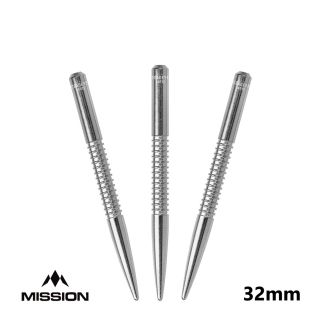 Mission Probe V2 Dart Points - Precision Engineered - Silver - 32mm