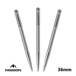 Mission Probe V2 Dart Points - Precision Engineered - Silver - 36mm