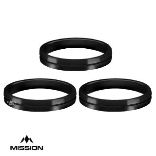 Mission S-Lock Rings - Shaft Lock - for better stem grip - Aluminium - Black