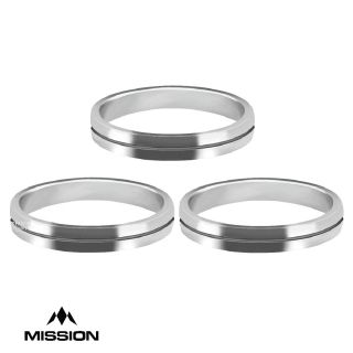 Mission S-Lock Rings - Shaft Lock - for better stem grip - Aluminium - Silver