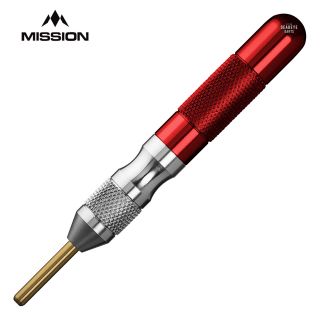 Mission AliFix Pro - Soft Tip Board Extractor Tool - for removing broken soft tip points stuck in Soft Tip Dartboards - Red