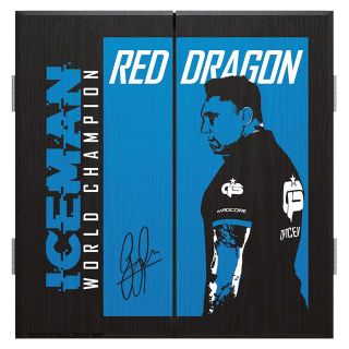 Red Dragon Gerwyn "Iceman" Price Dartboard Cabinet