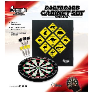 Formula Outback Dartboard Cabinet Set