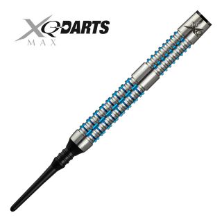 XQMax Contour M1 18g Soft Tip Darts - Barrel Weight 16.5g - Blue Titanium - D1156