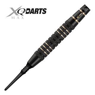 XQMax Distinct M2 19g Soft Tip Darts - Barrel Weight 17.5g - Brass Coated Black - D1178