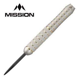 Mission Voltex - Silver Electro Brass M1 21g - Steel Tip Darts - D1536