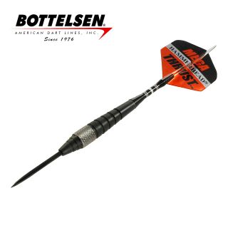 Bottelsen - Mega Thrust - 24g - Black - Fixed Point - Steel Tip Darts - D1715