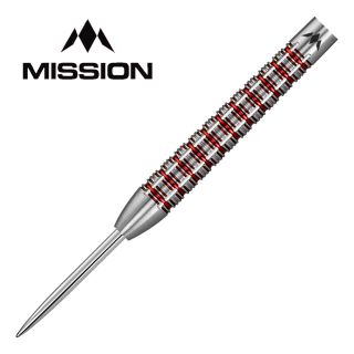 Mission Reiki M1 25g Steel Tip Darts - Electro Red - D1862