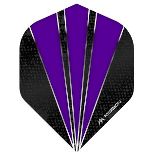 Mission Flare Dart Flights - No 2 Standard - Purple - F0740