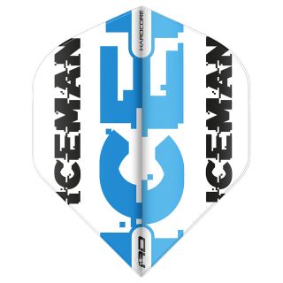 Hardcore Gerwyn Price - White & Blue Logo Dart Flights - F0940