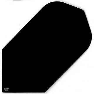 Deadeye Poly Plain Slim Dart Flights - Black - F1263