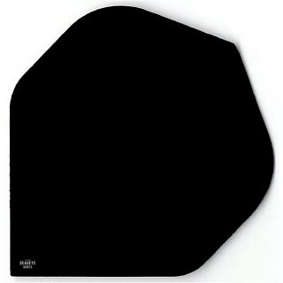 Deadeye Poly Plain Dart Flights - Standard - Black - F1325