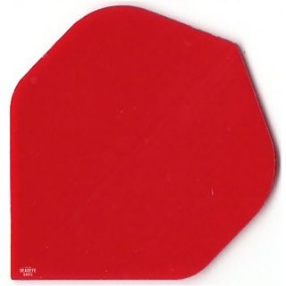 Deadeye Poly Plain Dart Flights - Standard - Red - F1329