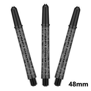 Target Pro Grip Ink Black Medium Dart Shafts  - 48mm